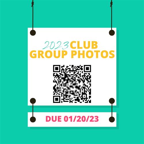 Club photos due January 20, 2023. 